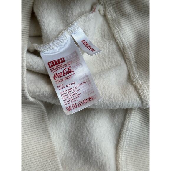 KITH x Coca-Cola Surfboard Williams II Hoodie Turtledove - Size S - Picture 5 of 6